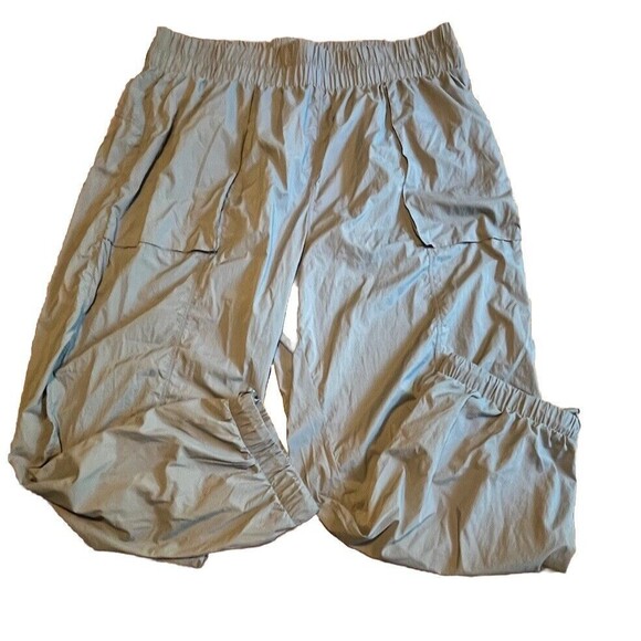 Fabletics Womens Pants Size 4XL Ultra High Waisted Piped Nylon Jogger Gray Nylon - Picture 1 of 7